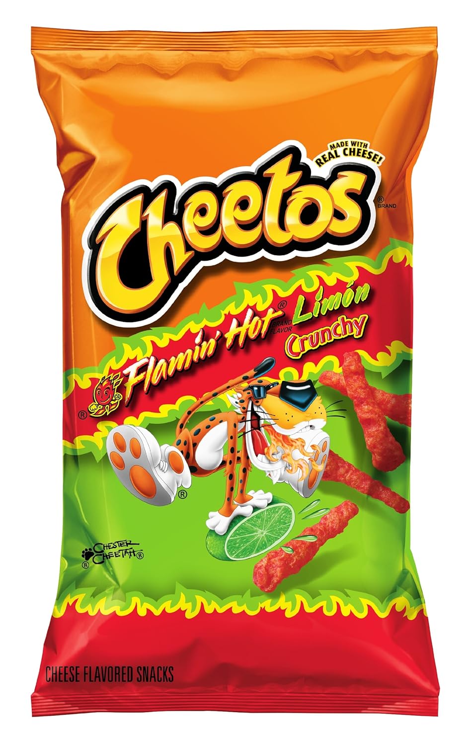 Cheetos flamin hot limon